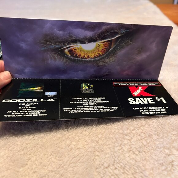 THREE 1998 Tri Star Godzilla First Showing Movie Tickets Limited Edition , Rare! - Picture 9 of 10